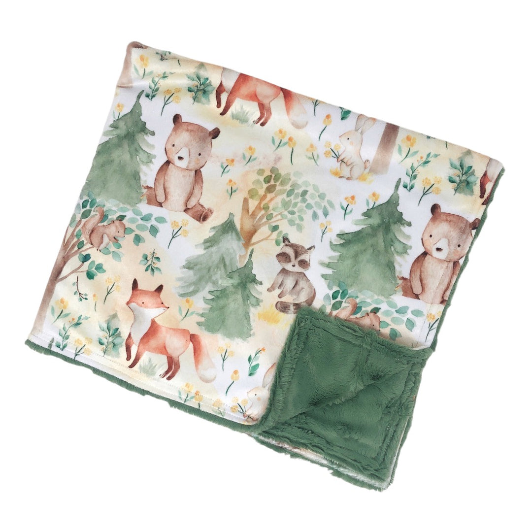 Forest Friends Luxe Baby Blanket