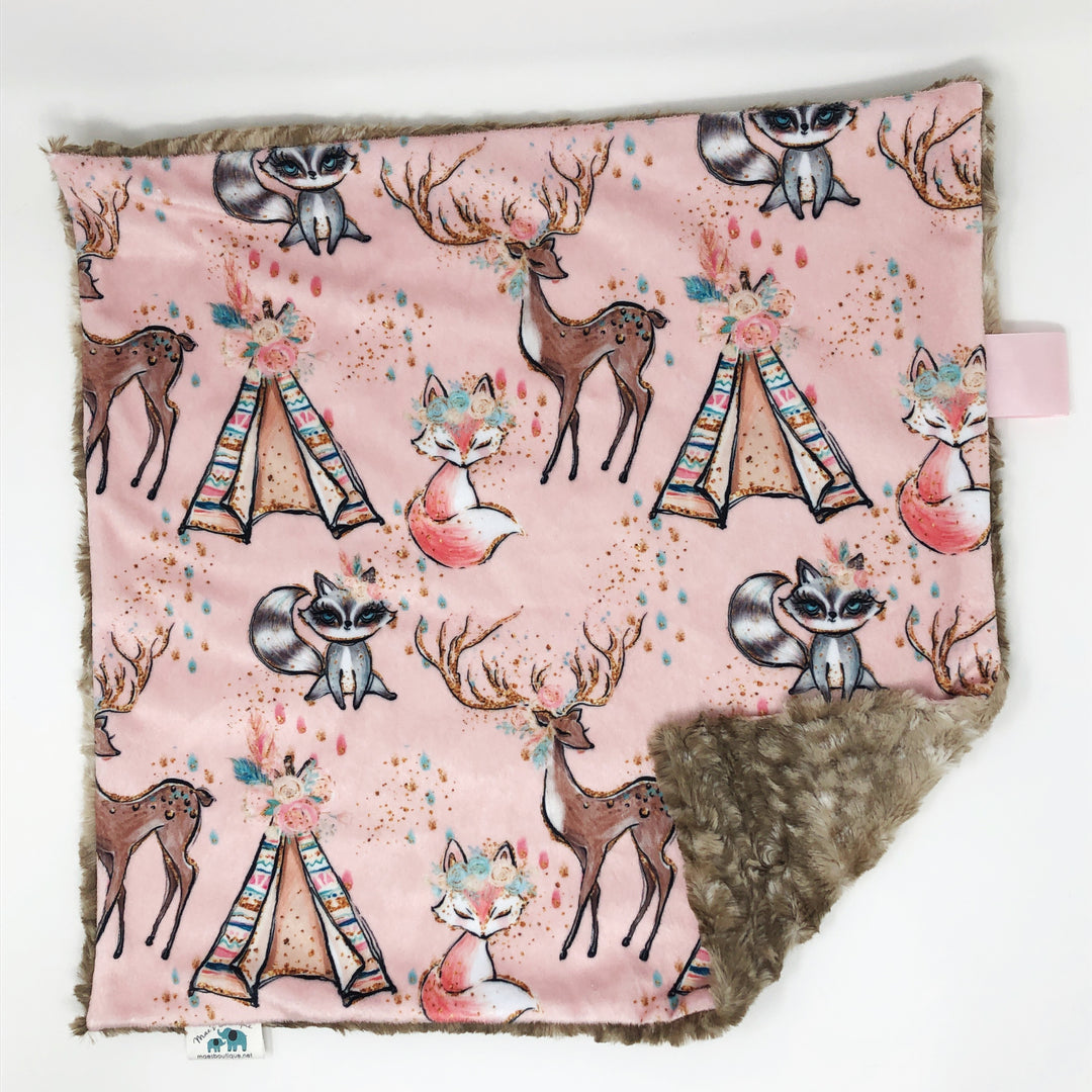 Boho Woodland Lovey Blanket