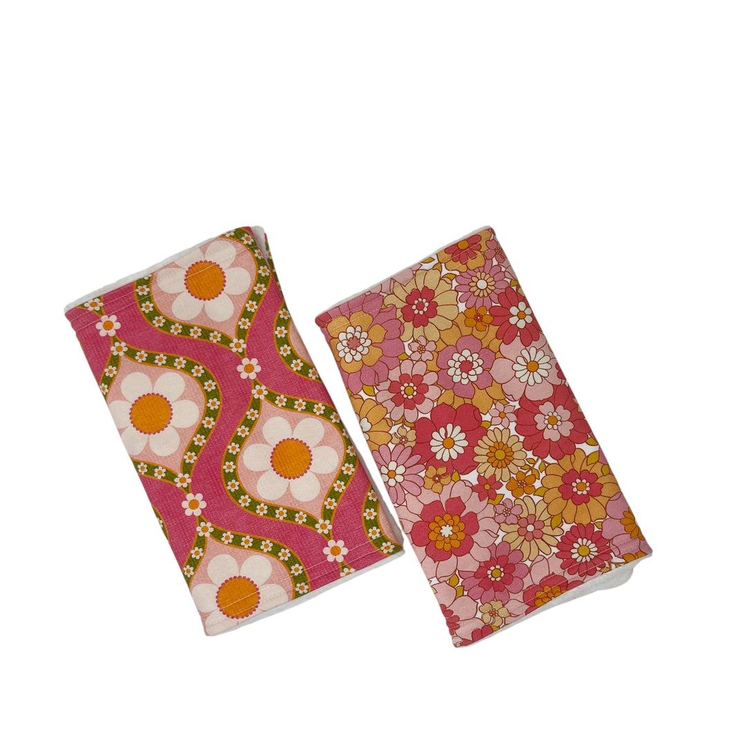 Hippie Vintage Floral Burp Cloth Sale Item