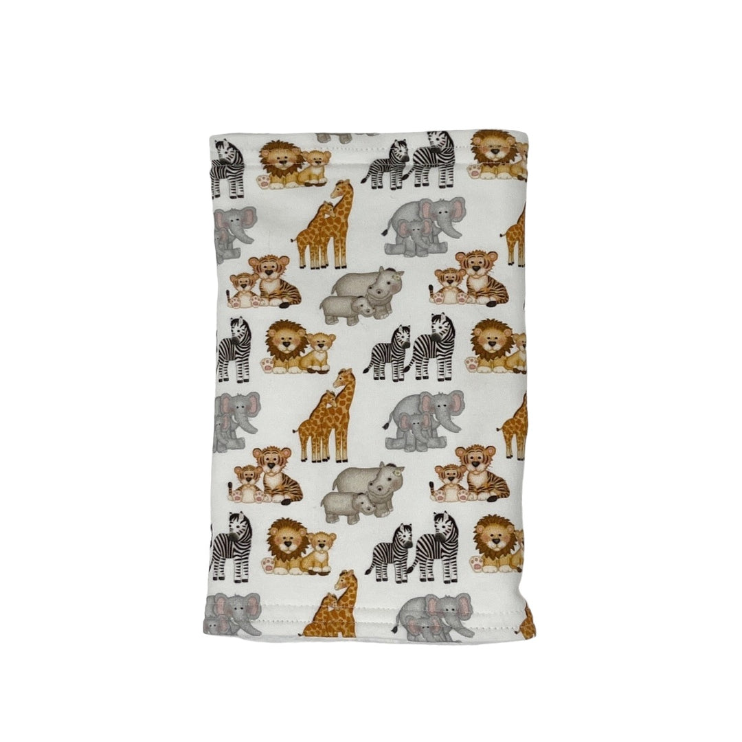 Baby Zoo Animals Burp Cloth