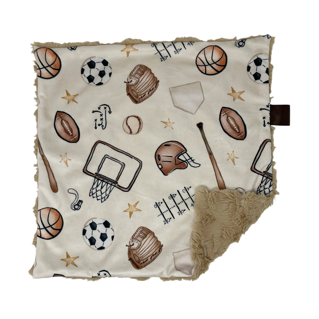 Vintage Sports Lovey Blanket