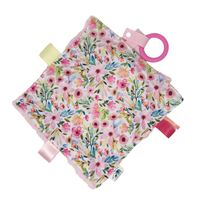 Mae Spring Floral Teething Blanket