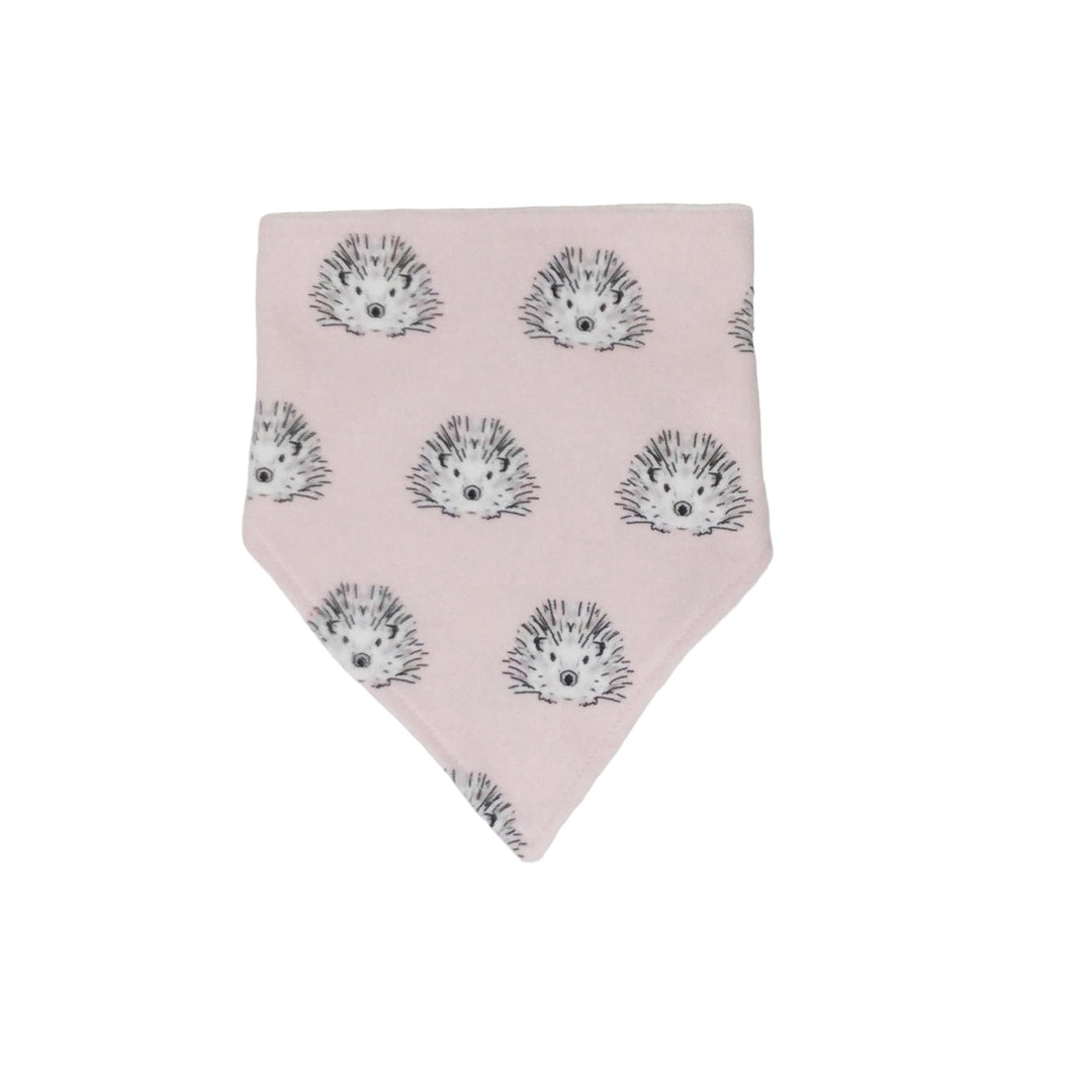 Hedgehog Pink Bandana Bib