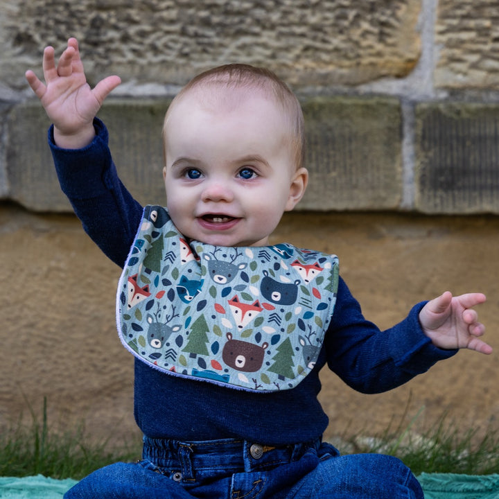 Woodland Animals Traditional Bib