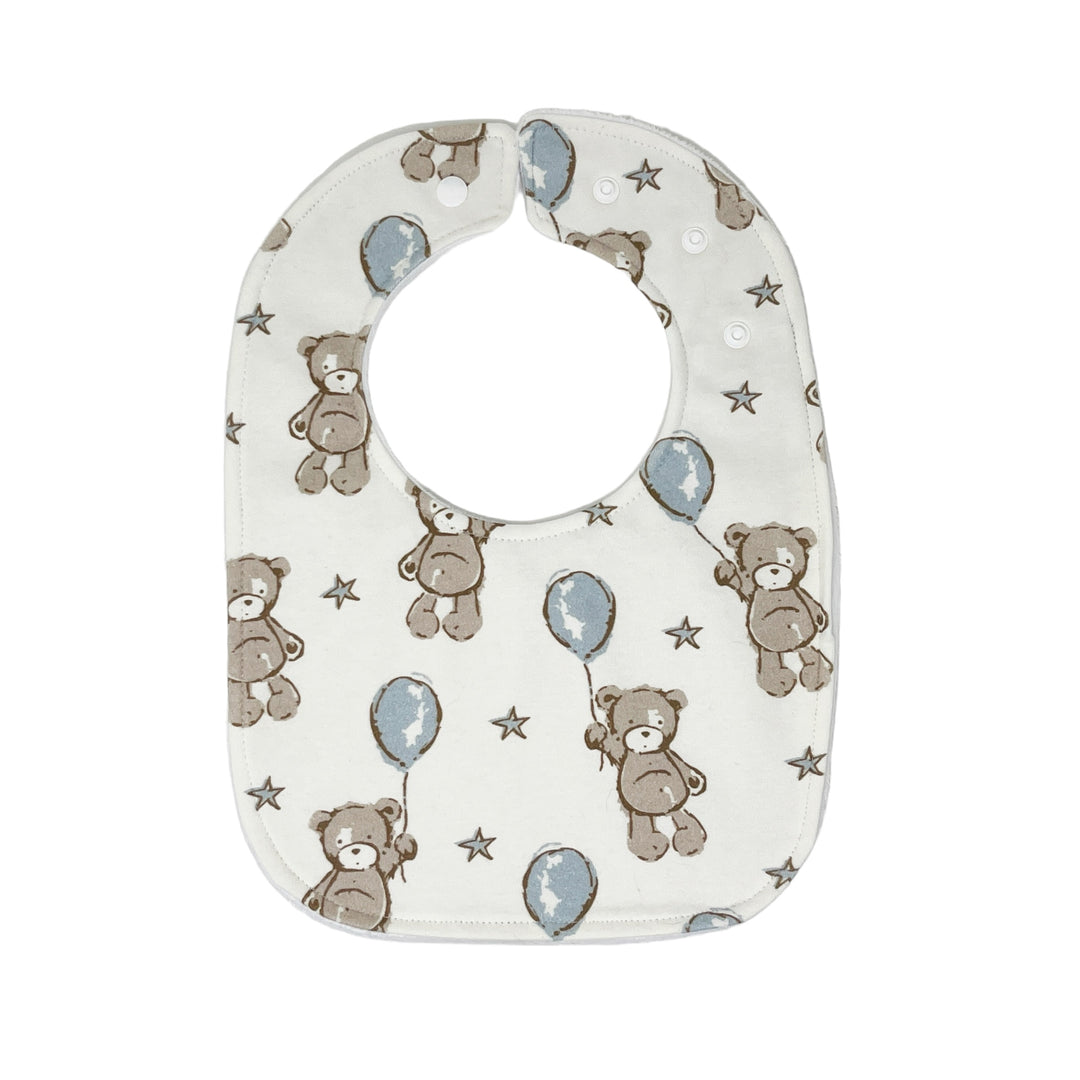 Teddy Bears with Balloons Traditional Bib