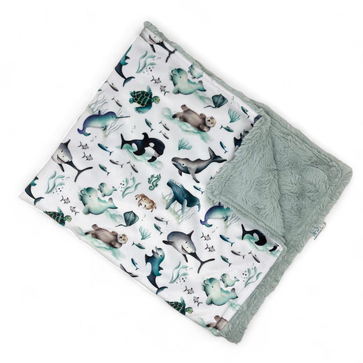 Baby Ocean Animals Luxe Baby Blanket