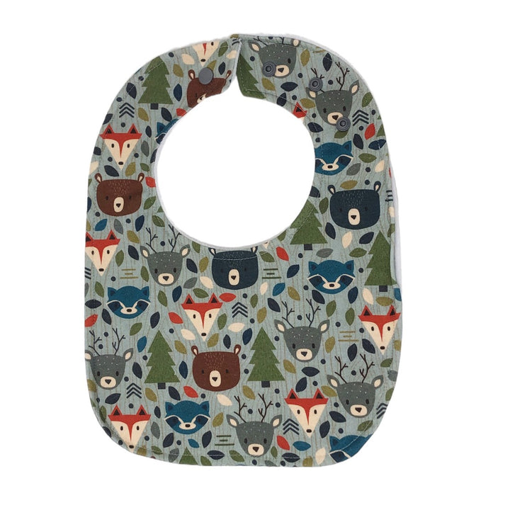Woodland Animals Traditional Bib