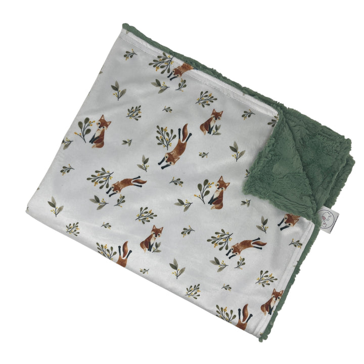 Playful Fox Luxe Baby Blanket