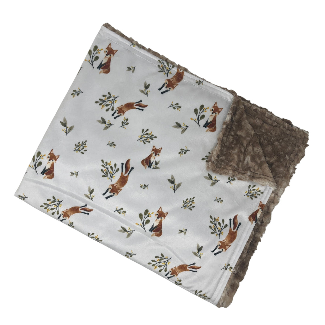 Playful Fox Luxe Baby Blanket