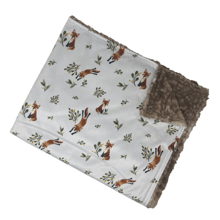 Playful Fox Luxe Baby Blanket