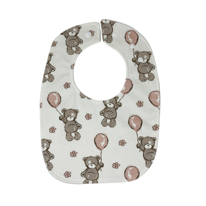Teddy Bears with Balloons Traditional Bib