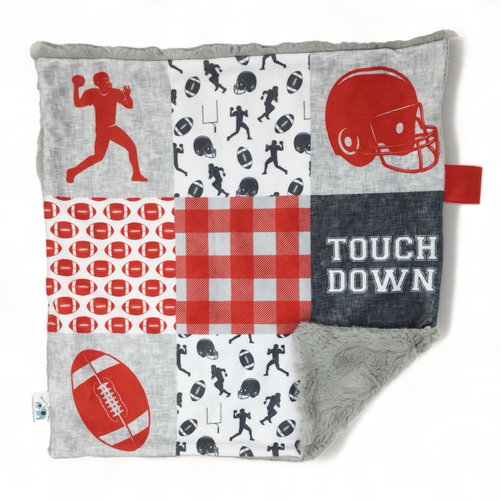 Football Scarlet & Gray Lovey Blanket