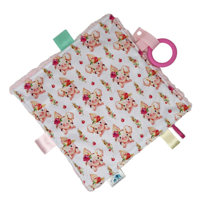 Little Piggy Teething Blanket