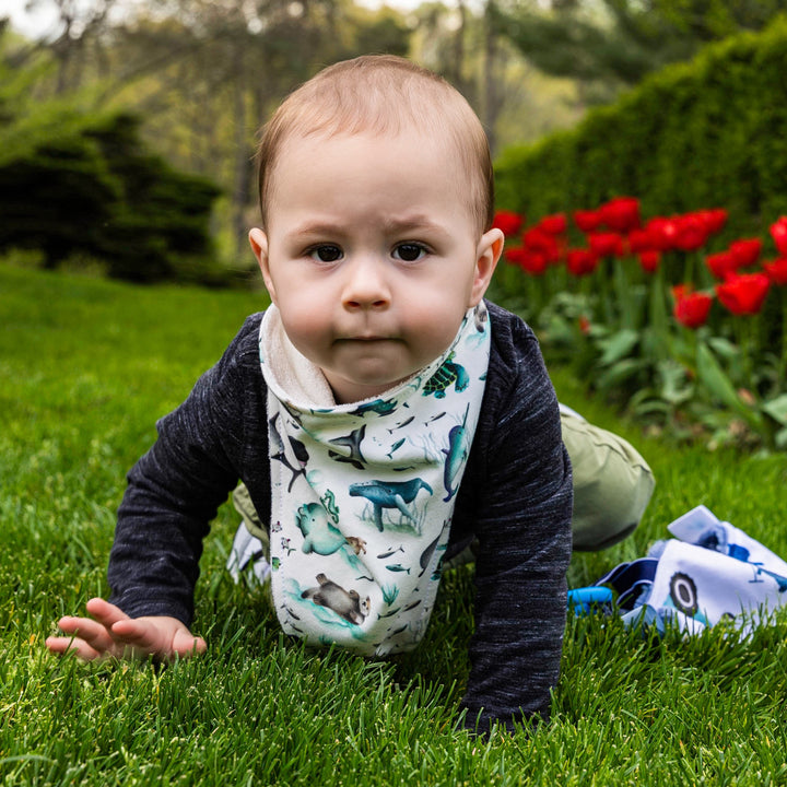 Baby Ocean Animals Bandana Bib