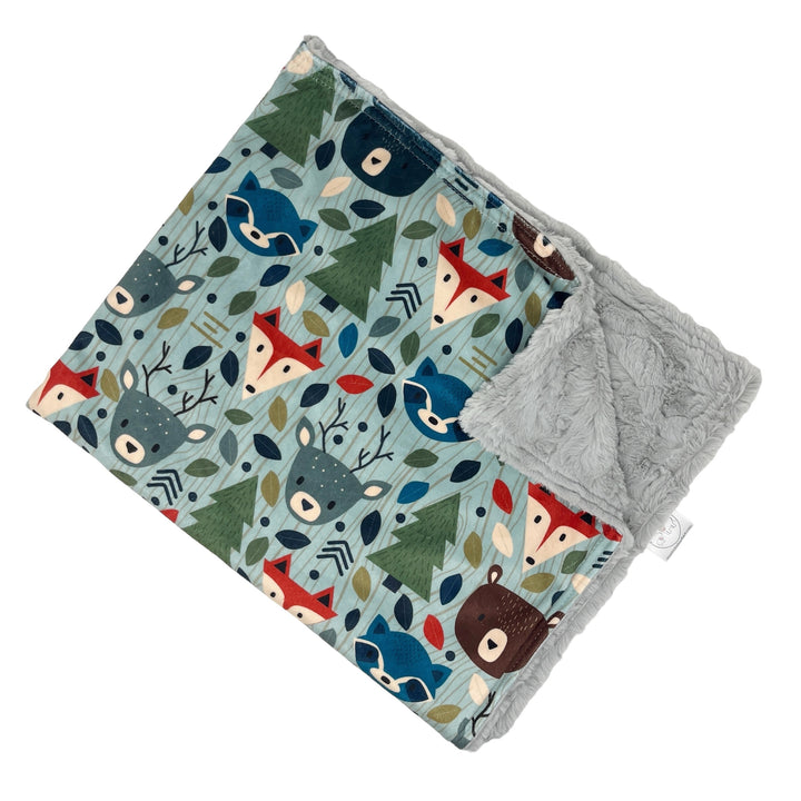 Woodland Animals Luxe Baby Blanket